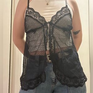 vintage lingerie cover up top!